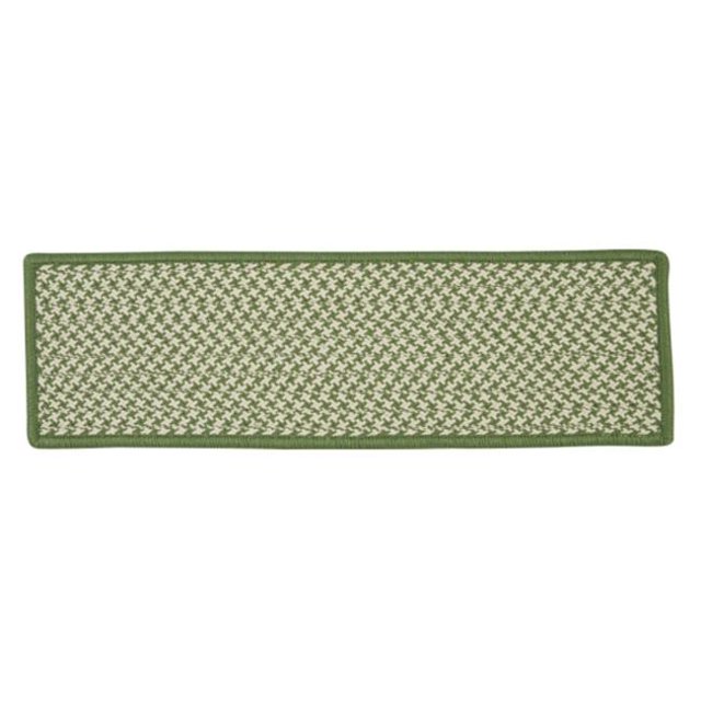 Tweed Pied-de-Poule Extérieur - Marche d'Escalier Vert Feuille (Ensemble 13)