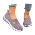 thumbnail image 3 of Wovix Women's Walking Shoes Slip On Casual Moderatearch Support Mesh-Comfortable Workout Sneakers Lightweight Breathable Woven Soft Sole Shoes, 3 of 6