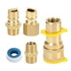 thumbnail image 1 of 1/2 "QDD LP Gas Accesorios de conexión rápida del kit Adaptadores de propano Manguera de desconexión rápida Conjunto de enchufes para el del, 1 of 8