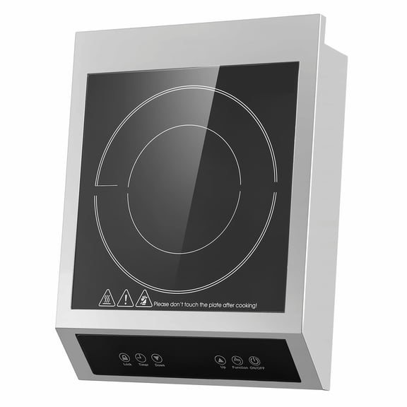 Commercial Induction Cooktop 3500W, Portable Countertop Burner, 11 Temp Levels, LED Display, Fast Heating for Restaurant & Kitchen