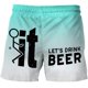 thumbnail image 3 of Augper Men's Slim Swim Shorts Printing Pockets Quick Dry Swimsuit Sports Swim Trunks, 3 of 4