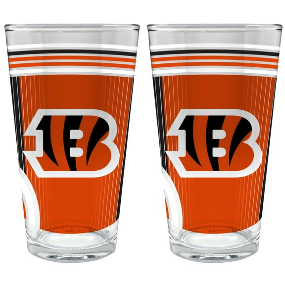 Cincinnati Bengals Two-Piece 16oz. Pint Glass Set