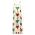 thumbnail image 6 of Valentines Overalls for Women Wide Leg Sleeveless Casual Heart Graphic Rompers Valentines Baggy Overalls Jumpers with Pockets, 6 of 7