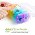 thumbnail image 3 of Pastillero 2 veces al día, organizador semanal de pastillas AM PM con 7 bolsillos diarios para guardar vitaminas, medicinas, medicamentos y suplementos. Adepaton  WRST-184, 3 of 5