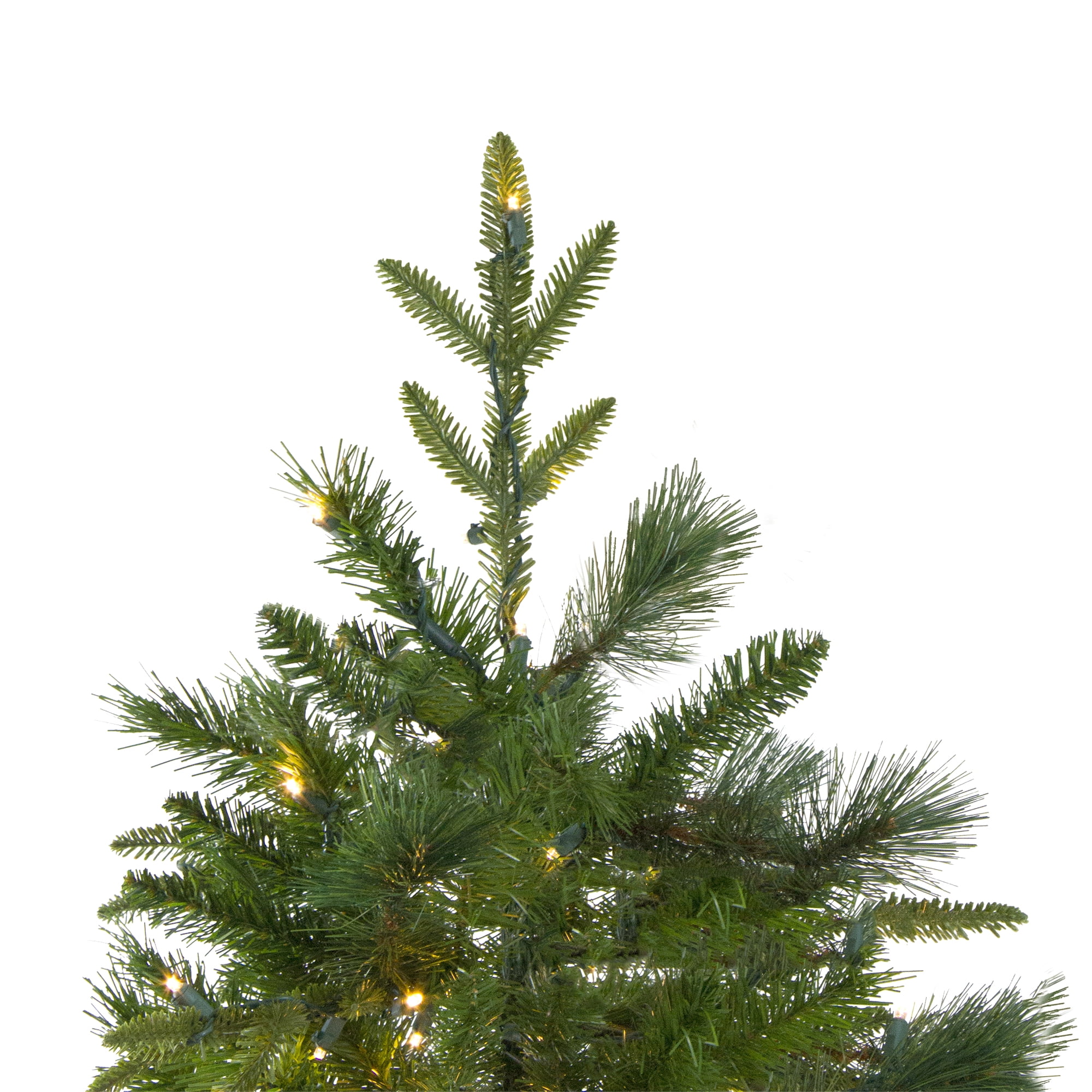 7.5' Pre-Lit Full Mixed Colorado Pine Artificial Christmas Tree - Warm White LED Lights