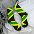 thumbnail image 7 of Women Colorful Crew Socks Jamaican Flag Novelty Fun Socks For Mens, 7 of 7