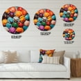 thumbnail image 4 of Designart "Pop Art Seashells in Vibrant Colors I" Animals Oversized Wall Clock, 4 of 5