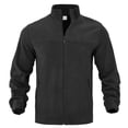 thumbnail image 3 of WRKEKC Windbreaker Jackets for Men Collarless Casual Outdoor Zip Solid Long Sleeve Versatile Zipper Pockets Outerwear Jacket Coat, 3 of 8