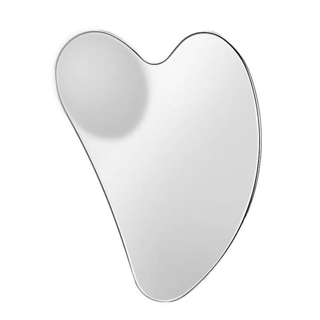 Heart-shaped Scraping Board, Simple, Skin Care and Massage Tool, Beauty Board, Easy to Clean, Made of Stainless Steel, Durable, Suitable for Daily Use, Gua Sha Tool
