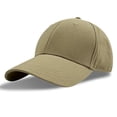 thumbnail image 1 of Sombrero de béisbol de algodón Hardtop para hombres y mujeres, sombrero de protección solar sólido, sombrilla, sombrero de lengua de pato, sombrero de béisbol caqui, 1 of 6