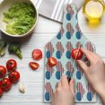 thumbnail image 3 of American Flag Cutting Board, Heart with Flag Patriot Pattern Modern American Day Graphic Print, Decorative Tempered Glass Cutting and Serving Board, Wine Bottle Shape, White Red, by Ambesonne, 3 of 5