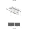 thumbnail image 4 of Samara Enclosure Kit for 12x20 ft Carport- Dark grey, 4 of 5