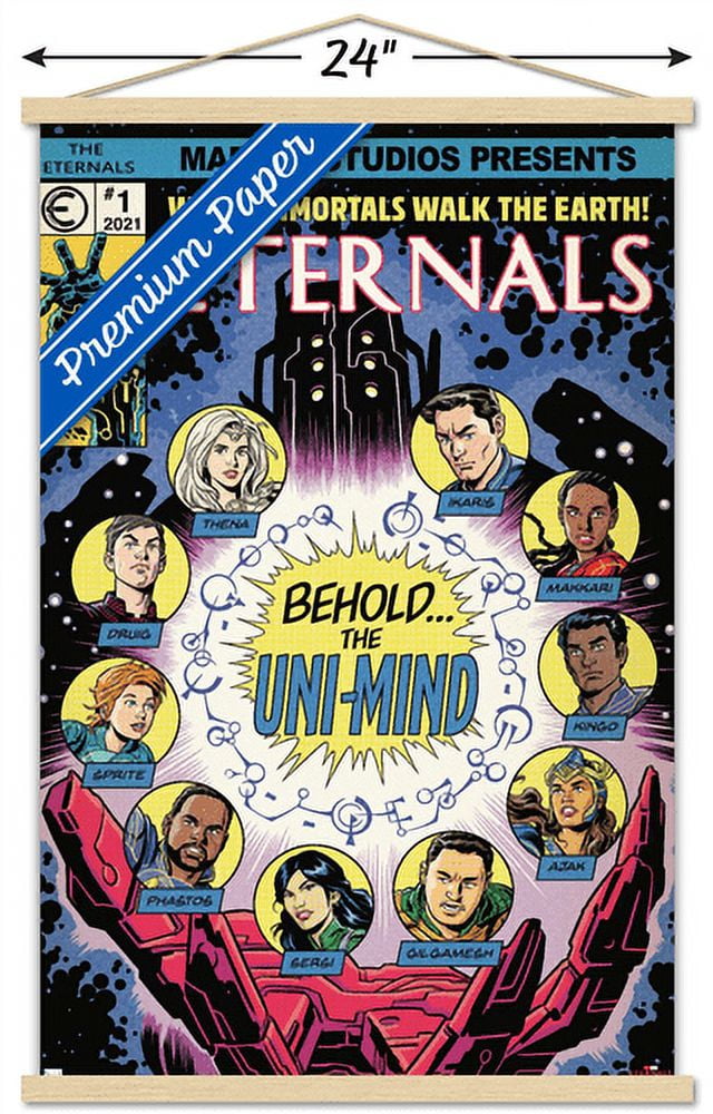 Marvel Eternals - Palm Wall Poster with Wooden Magnetic Frame, 22.375" x 34"