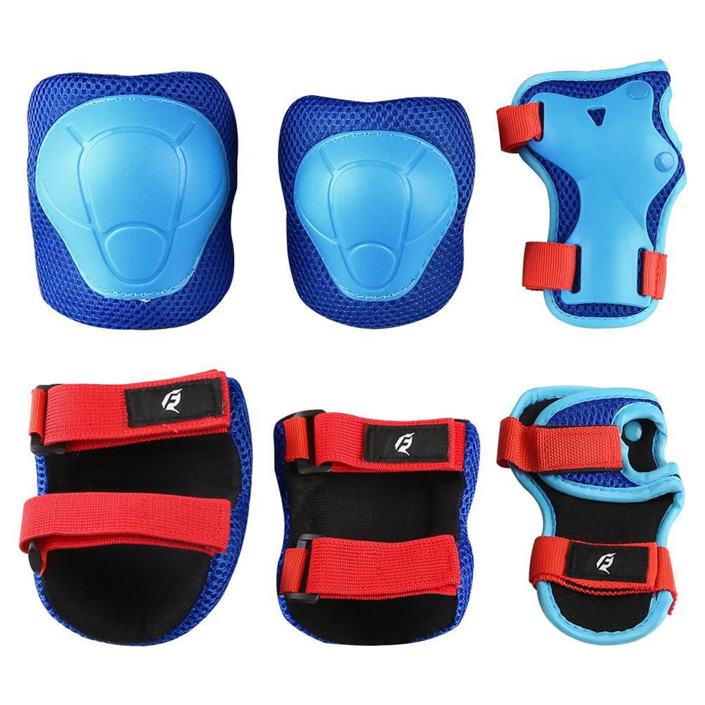 Strauss Yoga Knee Pad Cushions, (Blue), Pair Roller Sports Knee Pads