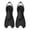 Black, variant on GKV Men & Women's Travel Size Short Blade Swim Fins – Lightweight Adjustable Buckle Snorkeling Fins, Adult Diving Flippers
