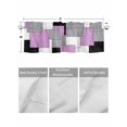 thumbnail image 4 of Valances for Windows Abstract Art Rod Pocket Cafe Window Treatments Valance Curtains for Kitchen Bathroom Laundry Basement Windows 60"x14", 4 of 9