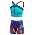thumbnail image 4 of Halloween Popular Star Idol Cosplay Costume, Stage Role Play Fancy Stage Outfit, Includes Top and Pants, Holiday Cosplay Performance Stage for Performance and Cosplay Events, 140(9-10 Years), 4 of 8