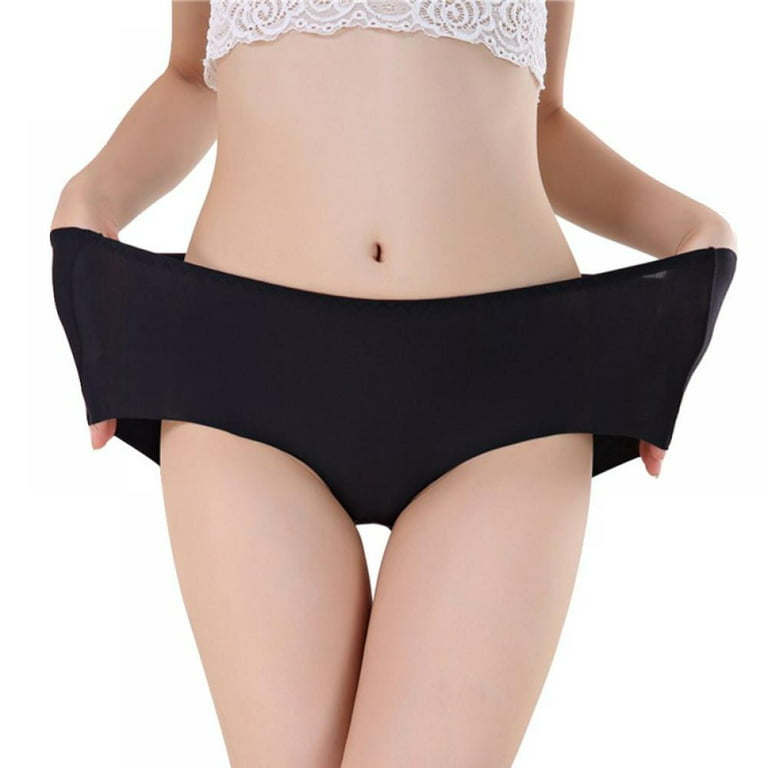 Women's Mid Waisted Cotton Underwear Soft Full Briefs Ladies