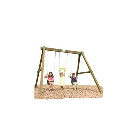 Playtime PS10CLASBR Classic Swing Set- Swing Beam With Rope Accessories