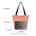 thumbnail image 3 of Pofeuu Orange Gingham Print Women Fashion Shoulder Handbags Top Handle Satchel Bags Tote Shoulder Shopping Bag Stylish Canvas Tote Bag, 3 of 6