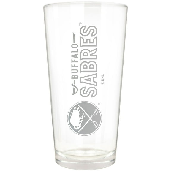 Buffalo Sabres Etched 16oz. Vertical Rally Cry Pint Glass