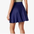 thumbnail image 7 of XIAONU Women's Scalloped Hem Swim Skirt Solid Summer Beach Swim Bottom Skort, 7 of 7