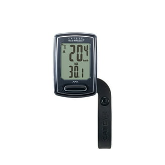 CATEYE Strada Slim Wireless Bike Computer - White, Large Screen, Thin Sensor, For Road Bikes