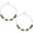 Green, variant on Natural Stone Beaded Hoop Earrings for Women, Boho Handmade Lightweight Hypoallergenic Trendy Summer Beach Accessories Fashion Jewelry Gift[n9015]
