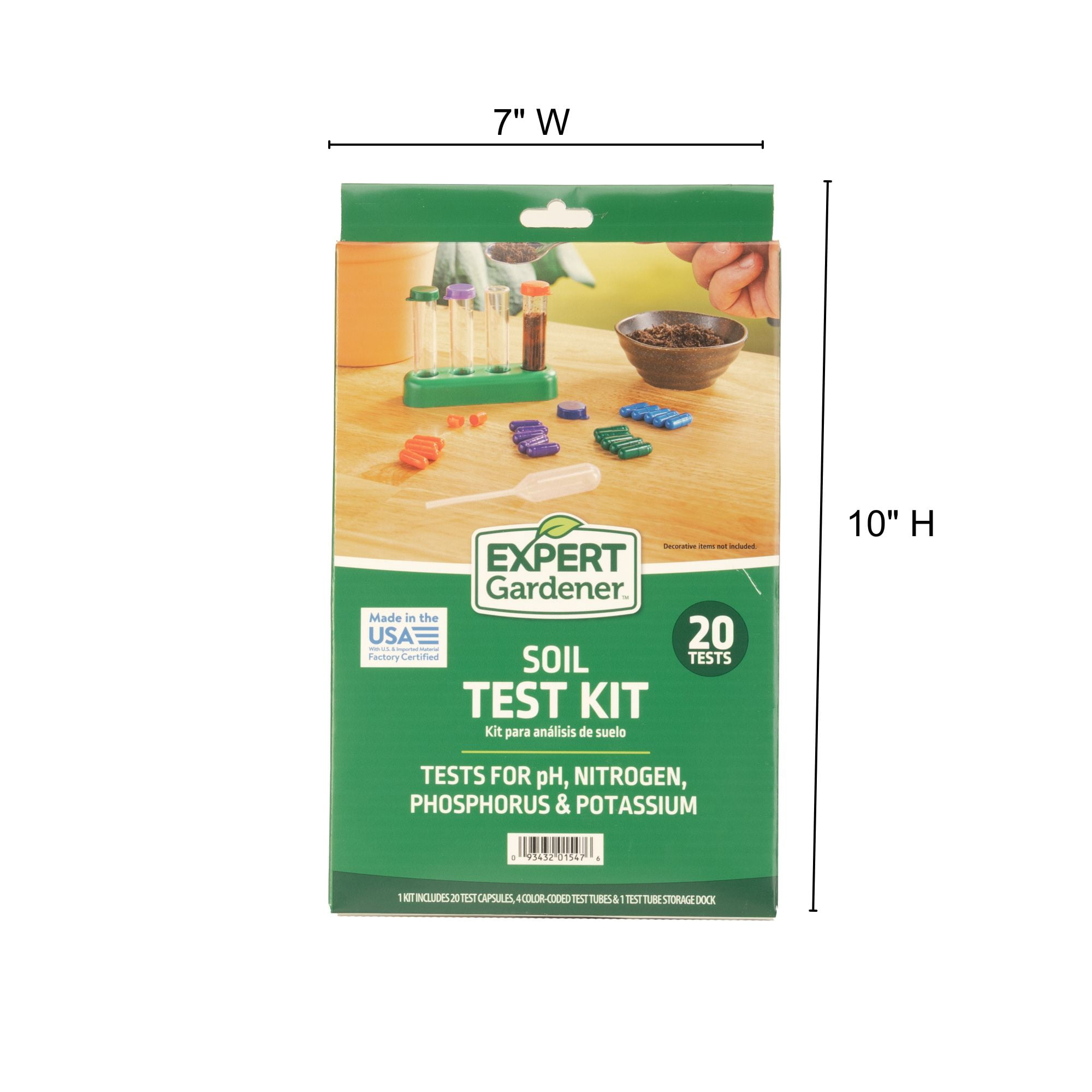 Expert Gardener 20-Piece Paper Soil pH Test Kit