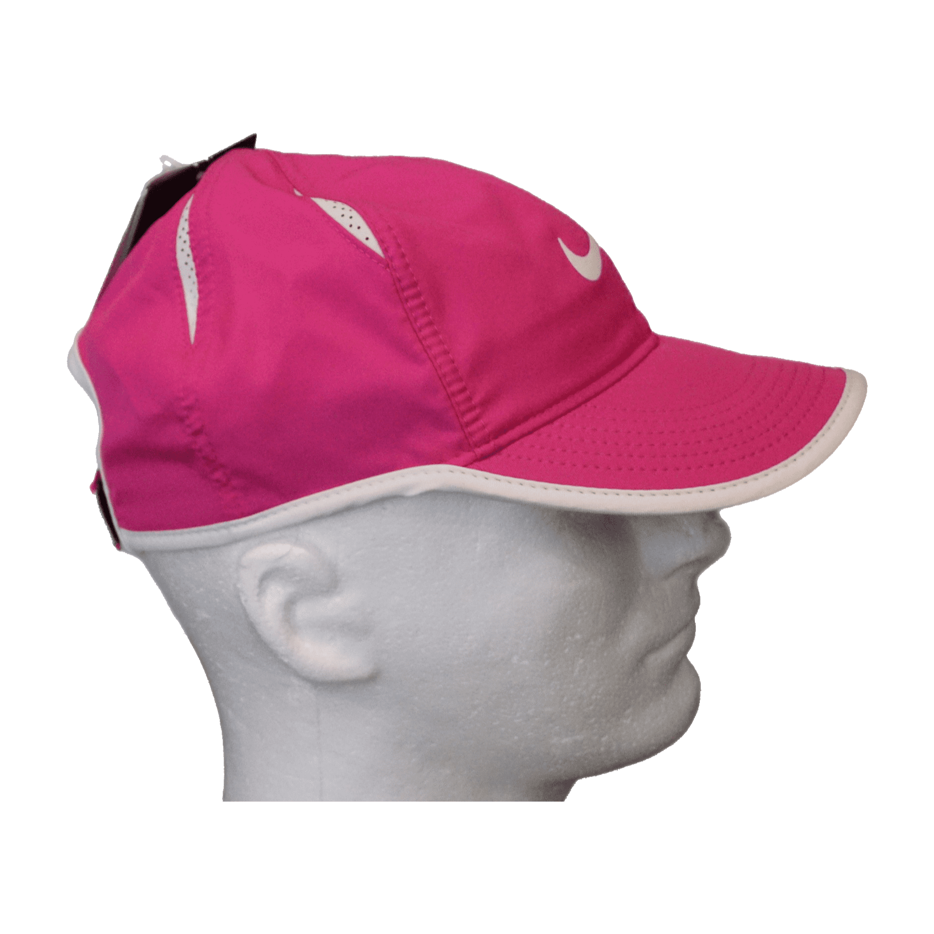 Nike Dri Fit Women's Featherlite Ventilated Tennis Hat Bright Pink  Adjustable 