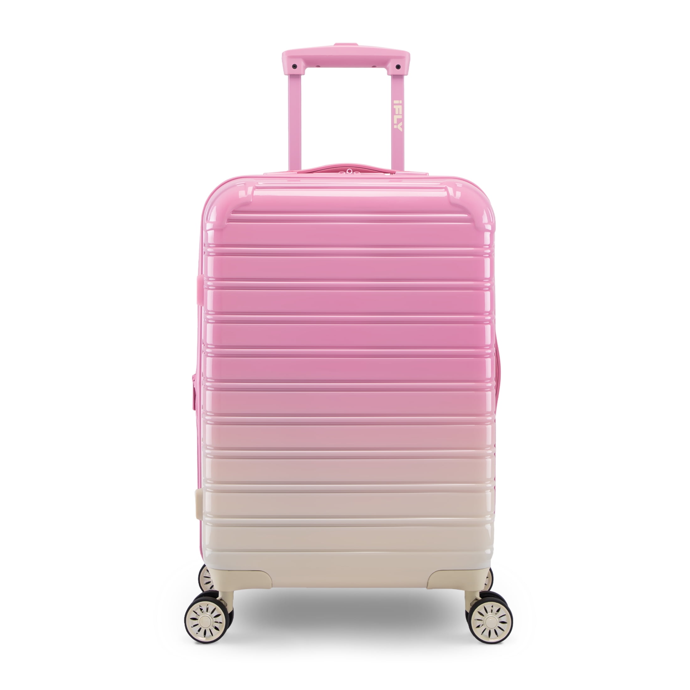 iFLY Hardside Fibertech Carry-on Luggage 20", Strawberry Lemonade