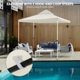 thumbnail image 5 of Yescom 10x10Ft UV30+ Gazebo Replacement Top for 2 Tier Outdoor Canopy Cover Patio Backyard Party Deck Ivory, 5 of 9