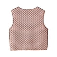 thumbnail image 5 of Kilaqueen Vest for Women Fashion Print Bow Tie Front Reversible Jacket Outerwear with Pockets Sleeveless Trendy Casual Lightweight Waistcoat, 5 of 9