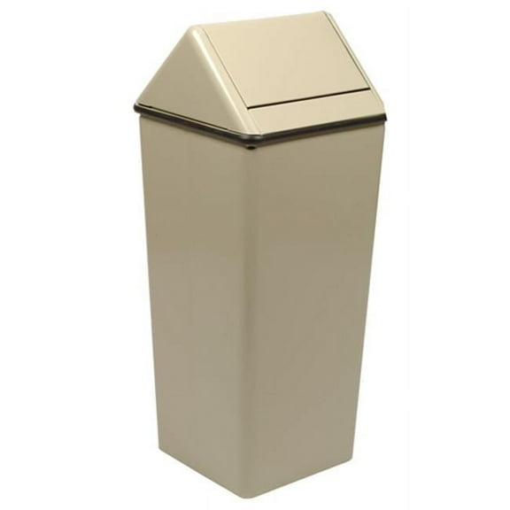 Large Wastewatcher Swing-Top Receptacle - Almond
