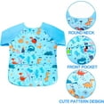 thumbnail image 3 of Fiodrimy Blue Waterproof Kids Smock Art Apron, 3 of 7