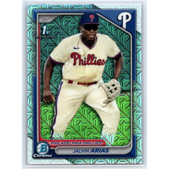 2024 Bowman Chrome Prospects Mojo Refractors Jalvin Arias Phillies #BCP-226 Baseball Card