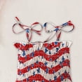 thumbnail image 4 of mgoYE Toddler July 4th Outfit Girl 4th of July Toddler Baby Girl Outfit USA Dress Bowknot Halter Fouth of July Dresses Girls 4th of July Clothes(Red,2-3 Years), 4 of 5