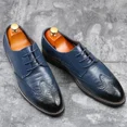thumbnail image 5 of Men's Dress Shoes Classic Lace-Up Shoes Business Oxford Shoes for Men Wedding Party Fashion Wingtip Shoes, 5 of 7