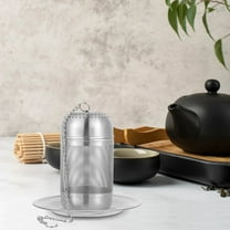 MIPCASE Silver Metal Tea Bag Holder Round Saucer Tea Bag Storage Organizer