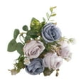thumbnail image 2 of RBCKVXZ Beautiful Artificial Silk Fake Flowers Wedding Valentines Bouquet Bridal Decor, 2 of 6