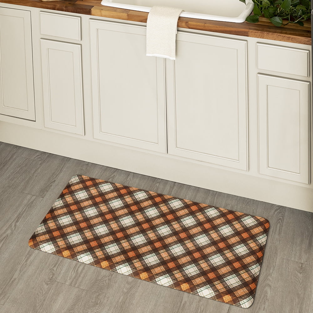 Mohawk Home Dri-Pro Deluxe Cushion Kitchen Mat, Diamond Fret, Multi, 1' 8  x 3' 6 