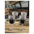 thumbnail image 4 of Juego de 4 copas de vino LeadingWare de plástico con diseño de cachemir, 400 ml, sin BPA, 4 of 5