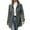 Gray, variant on Maplenight Trench Coats for Women Single Breasted Turndown Collar Long Coats Fall Winter Outerwear