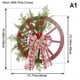 thumbnail image 3 of Corona de rueda de carro de Navidad para colgar en la puerta de invierno, decoración del hogar, regalo de diferentes tamaños, regalo de Año Nuevo, Navidad, 3 of 5