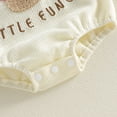 thumbnail image 5 of Unisex Baby Onsies Solid Baby Bodysuit Romper for 6-12 Months Infant Newborn Girl Boy Romper Shirts Infant Baby Summer Clothes Letter Embroidery Short Sleeve Bodysuit Tops, 5 of 7