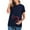 Navy, variant on KIHOUT Maternity Clothes for Women Ladies Fashion Solid Color Print Short Sleeve Pregnant Ladies Casual Clothe Top