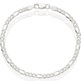 thumbnail image 2 of 925 Sterling Silver 7mm Figaro Link Chain Bracelet, 2 of 4