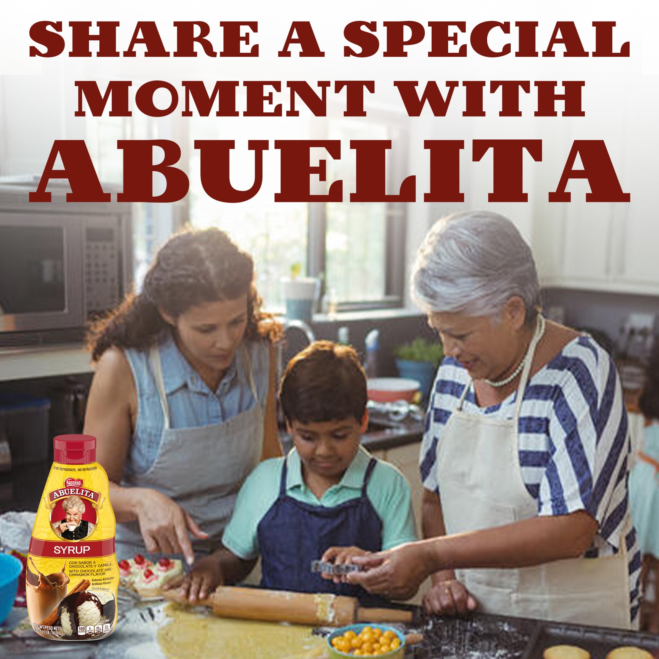 Nestle Abuelita Chocolate Syrup, Cinnamon Flavor, 16 oz