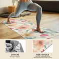 thumbnail image 4 of Pioneer Flower Floral Print Pattern Hot Yoga Mat Towel Non Slip for Hot Yoga - Quick-Drying Yoga Mat Cover with 4 Corner Pockets with Travel Bag - Hot Yoga Towel Non Slip 74"x26", 4 of 6