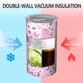 thumbnail image 2 of 20oz Coffee Tumblers Pink Breast Cancer Stainless Steel Vacuum Insulated Travel Tumbler Coffee Cups Mug with Lid and Straw with Cleaning Brush for Cold & Hot Drinks, 2 of 5